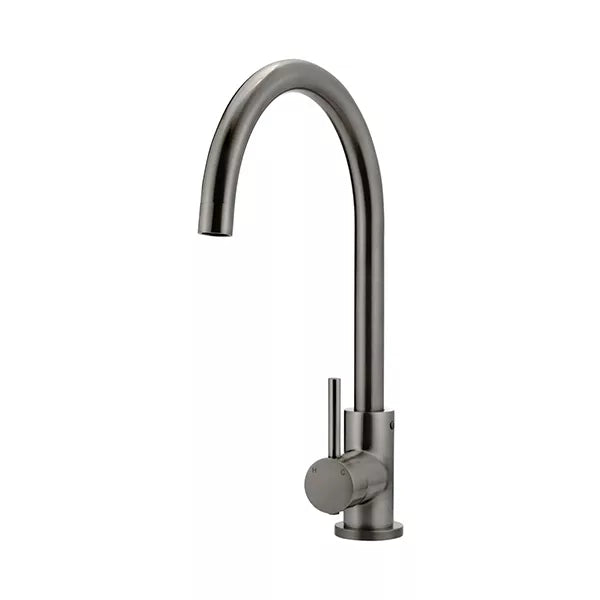 Round - Shadow Gunmetal Gooseneck Kitchen Mixer