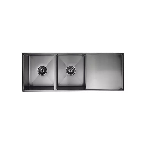 Lavello - Gunmetal Black Double Bowl & Drainboard
1160x440mm