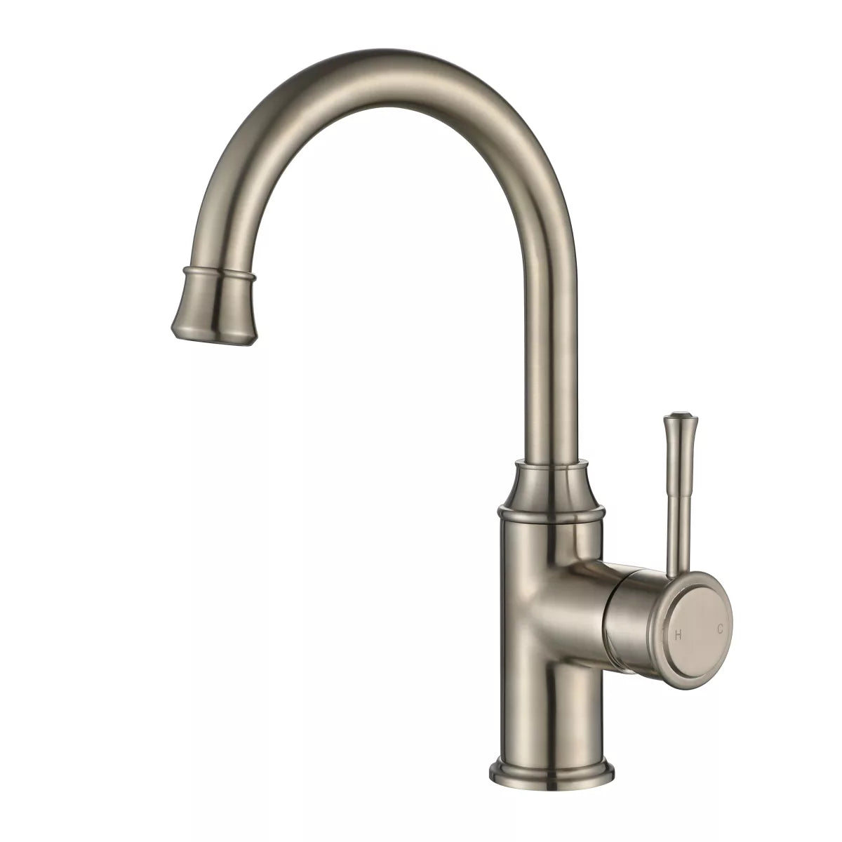 Montpellier - Brushed Nickel Tall Gooseneck Basin Mixer
