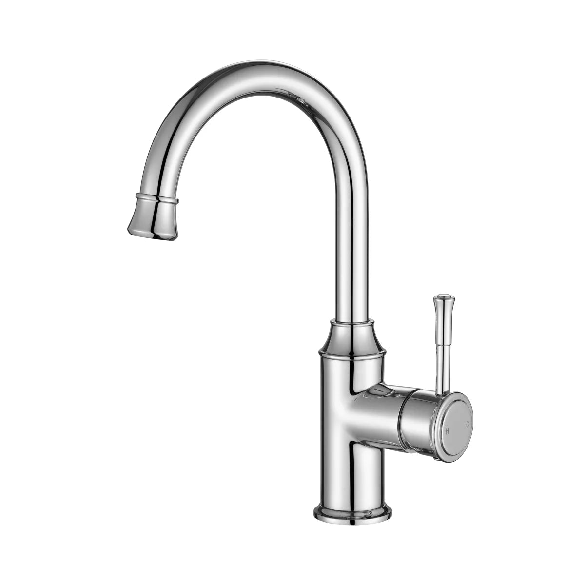 Montpellier - Polished Chrome Gooseneck Basin Mixer