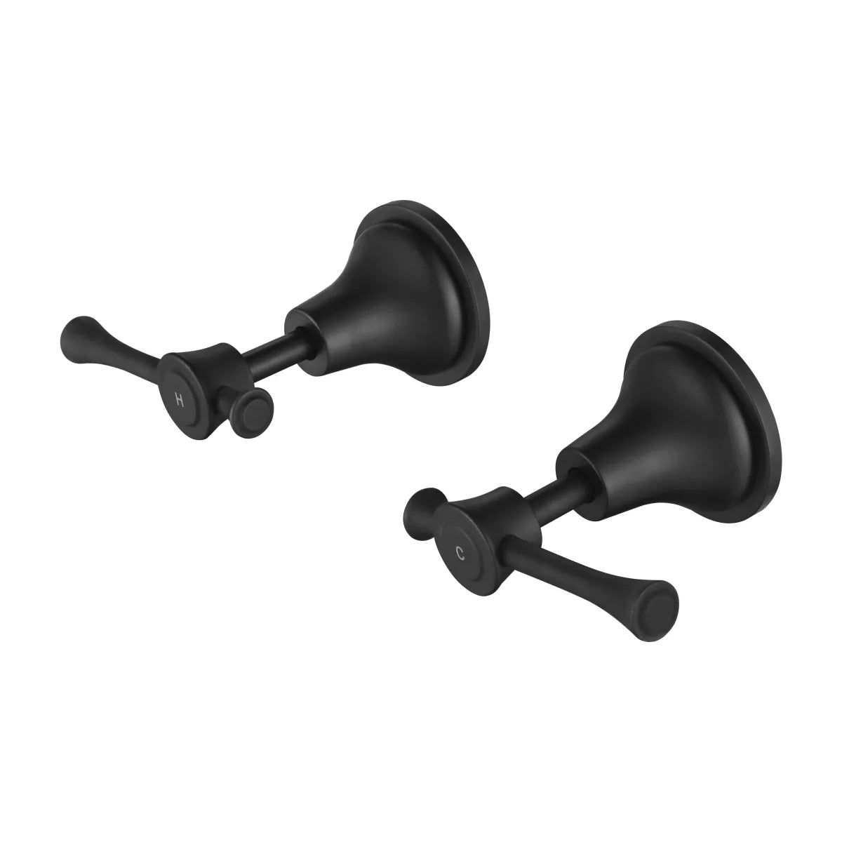 Montpellier - Matte Black Wall Top Assemblies