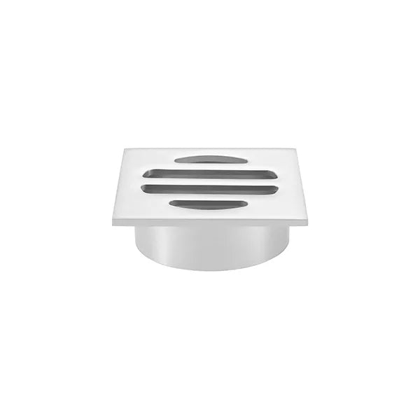 Square - Polished Chrome Shower Drain w 50mm Outlet
