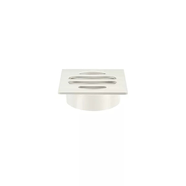 Square - Brushed Nickel Shower Drain w 50mm Outlet
