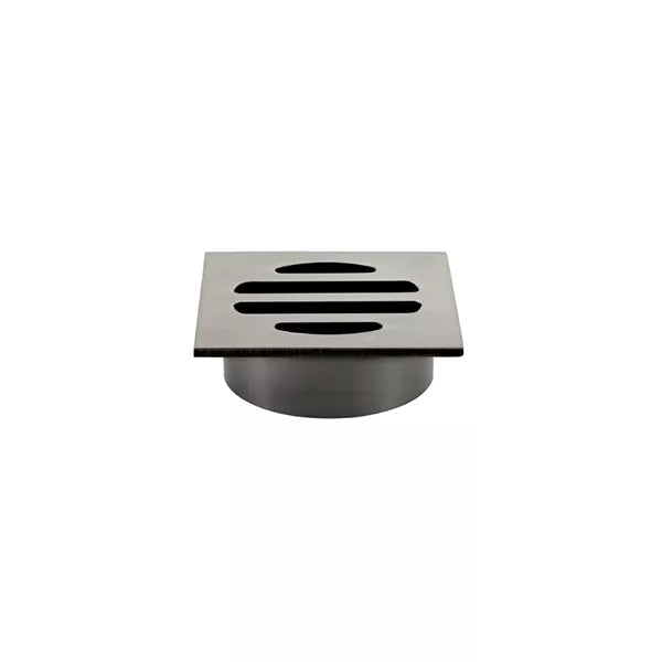 Square - Shadow Gunmetal Shower Drain w 50mm Outlet