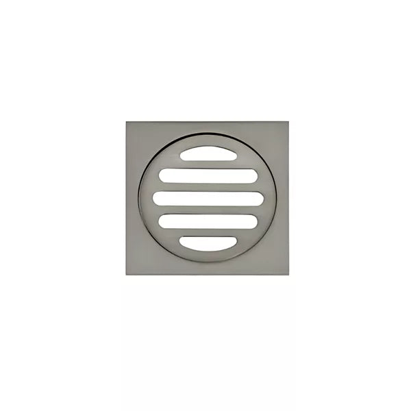 Square - Shadow Gunmetal Shower Drain w 80mm Outlet