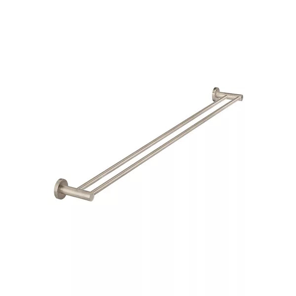 Round - Champagne 900mm Double Towel Rail