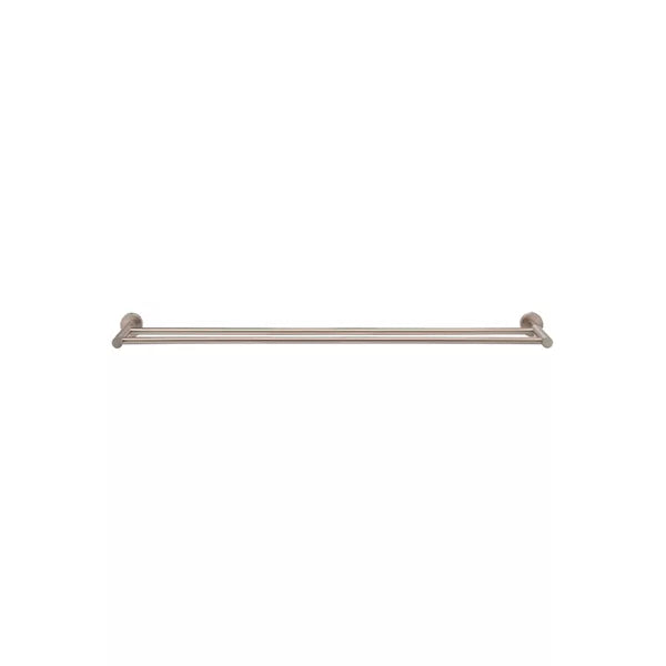 Round - Champagne 900mm Double Towel Rail