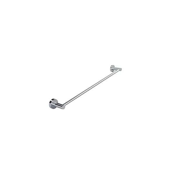 Round - Polished Chrome 600mm Single Towel Rail
