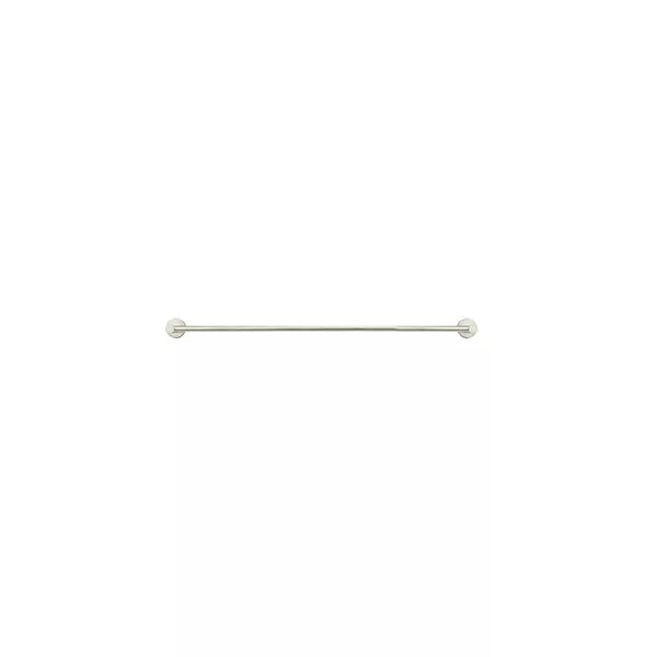 Round - Brushed Nickel 600mm Single Towel Rail