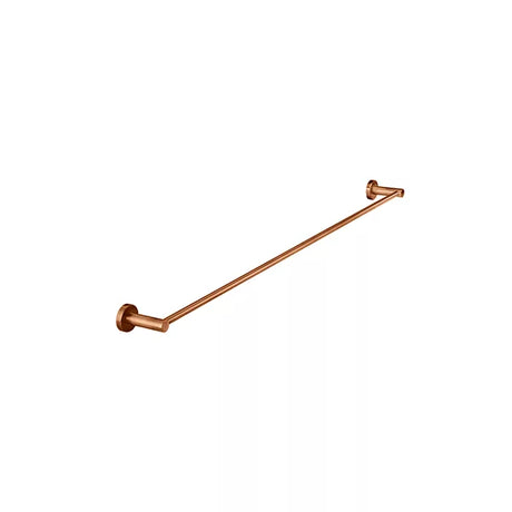 Round - Lustre Bronze 600mm Single Towel Rail