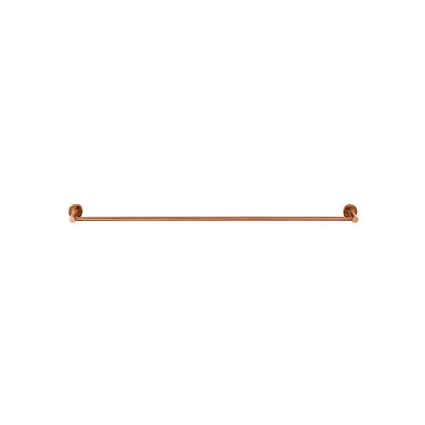 Round - Lustre Bronze 600mm Single Towel Rail