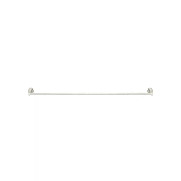 Round - Brushed Nickel 900mm Single Towel Rail
