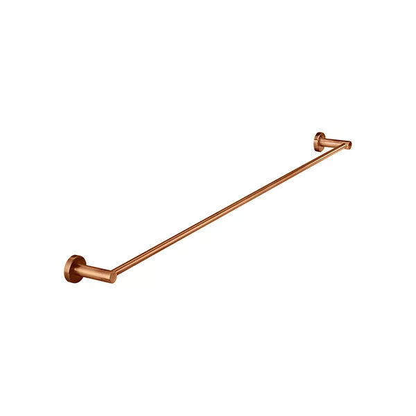 Round - Lustre Bronze 900mm Single Towel Rail