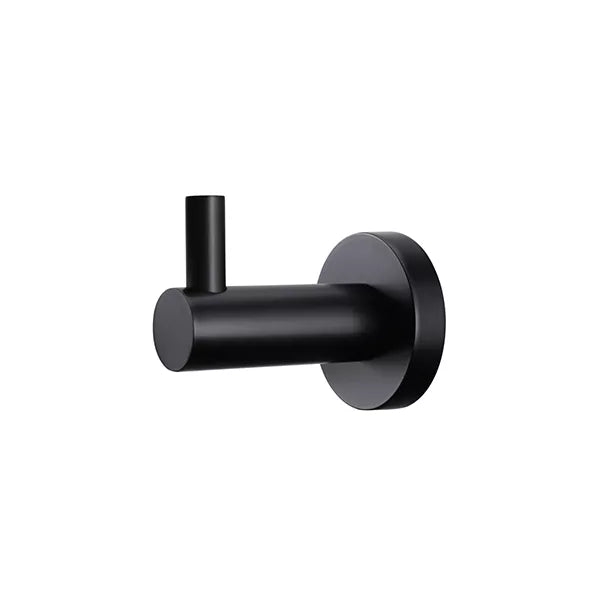 Round - Matte Black Robe Hook