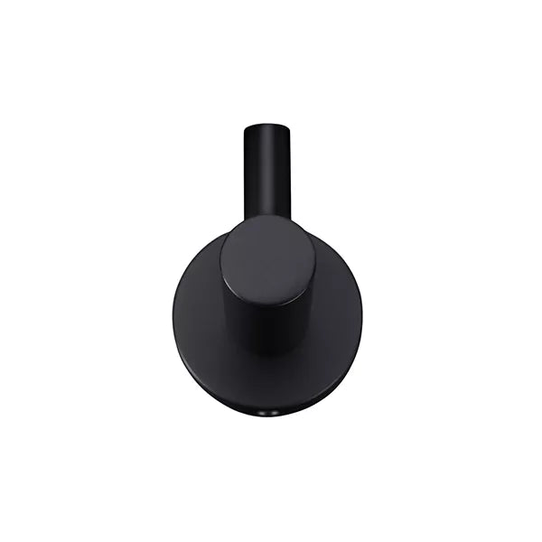 Round - Matte Black Robe Hook