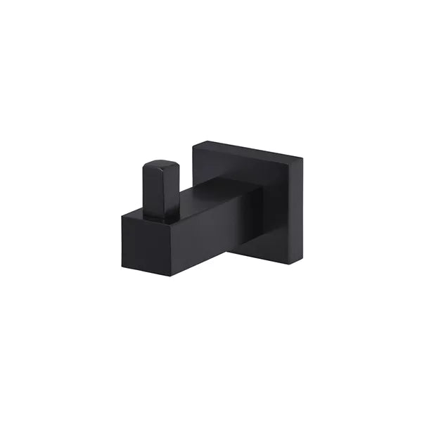Square - Matte Black Robe Hook