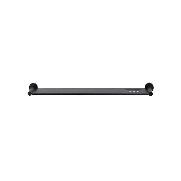 Round - Matte Black Shower Shelf