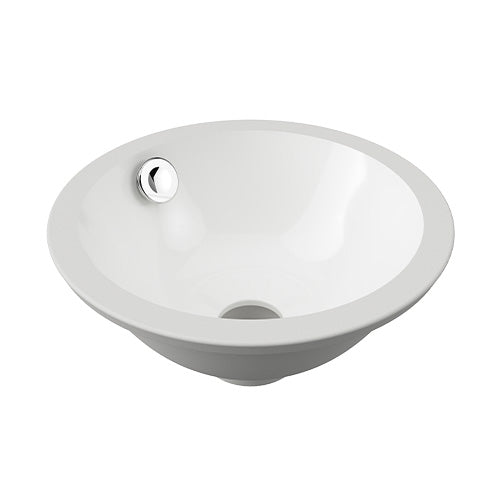 Mini Round Undermount Basin 260mm Gloss White