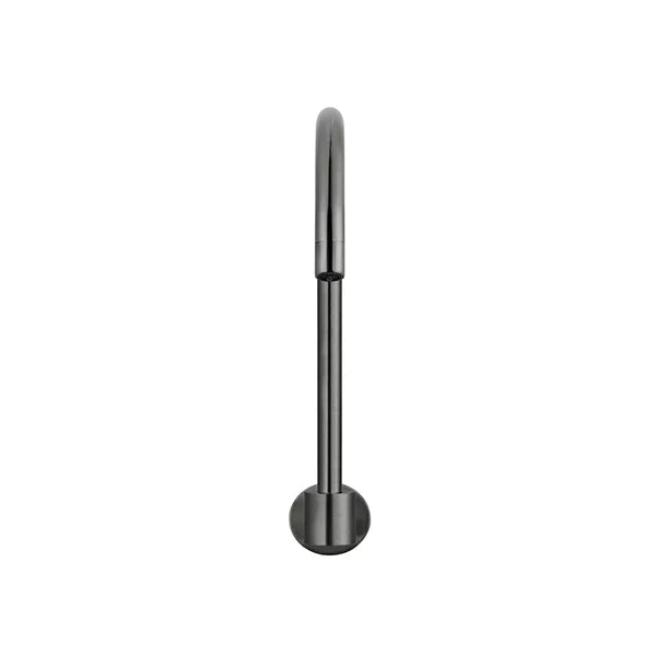Round - Shadow Gunmetal High-Rise Swivel Wall Spout