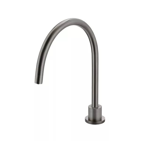 Round - Shadow Gunmetal High-Rise Swivel Hob Spout