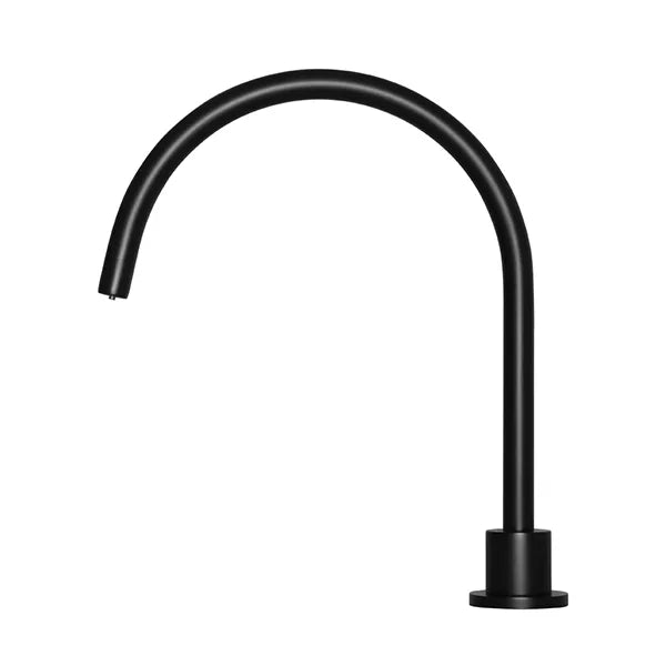 Round - Matte Black High-Rise Swivel Hob Spout