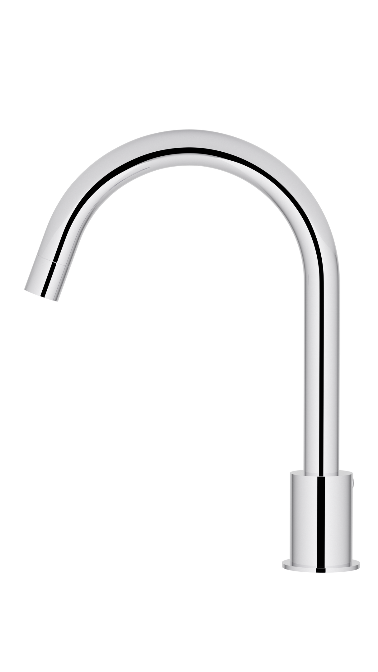 Round - Polished Chrome Hob Mounted Swivel Spout