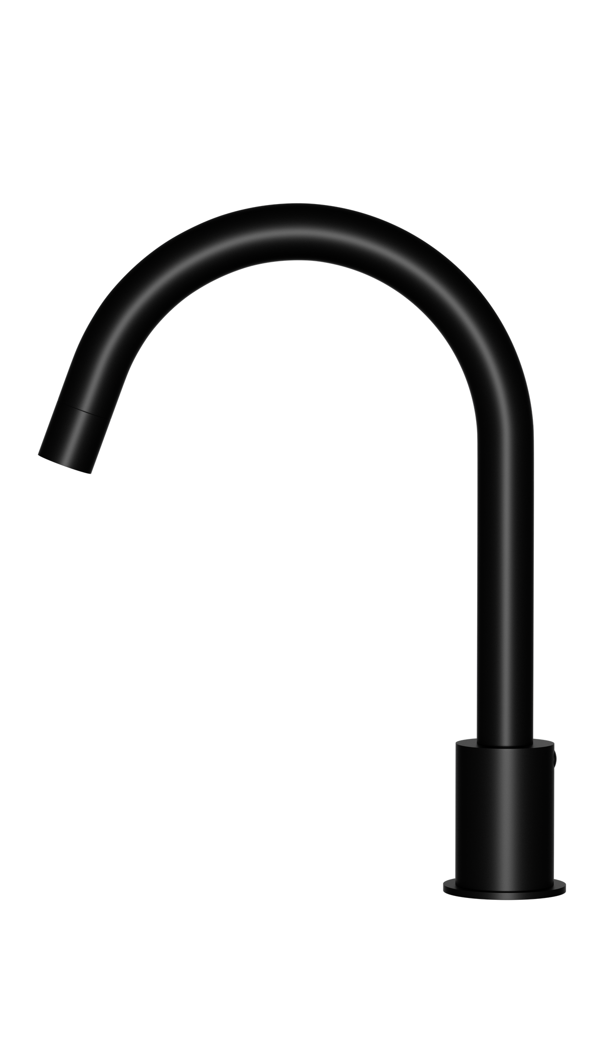 Round - Matte Black Hob Mounted Swivel Spout