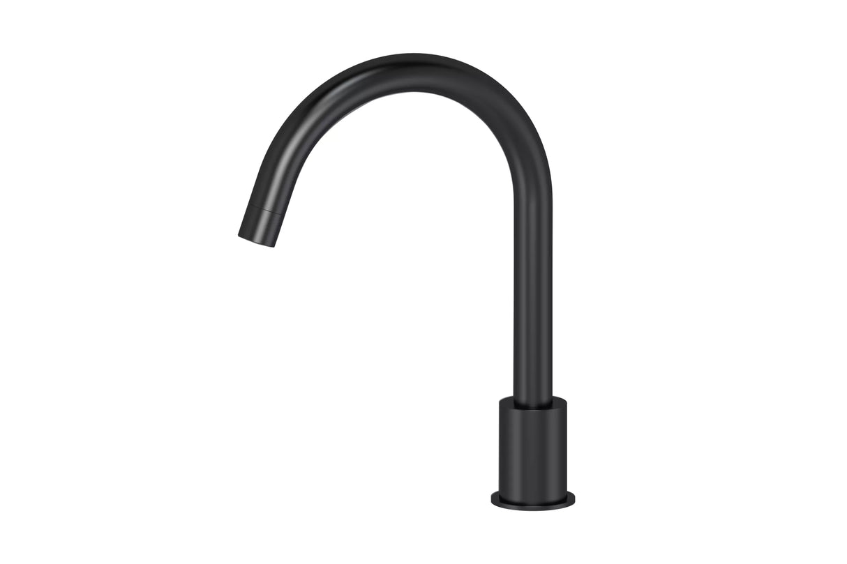 Round - Matte Black Hob Mounted Swivel Spout
