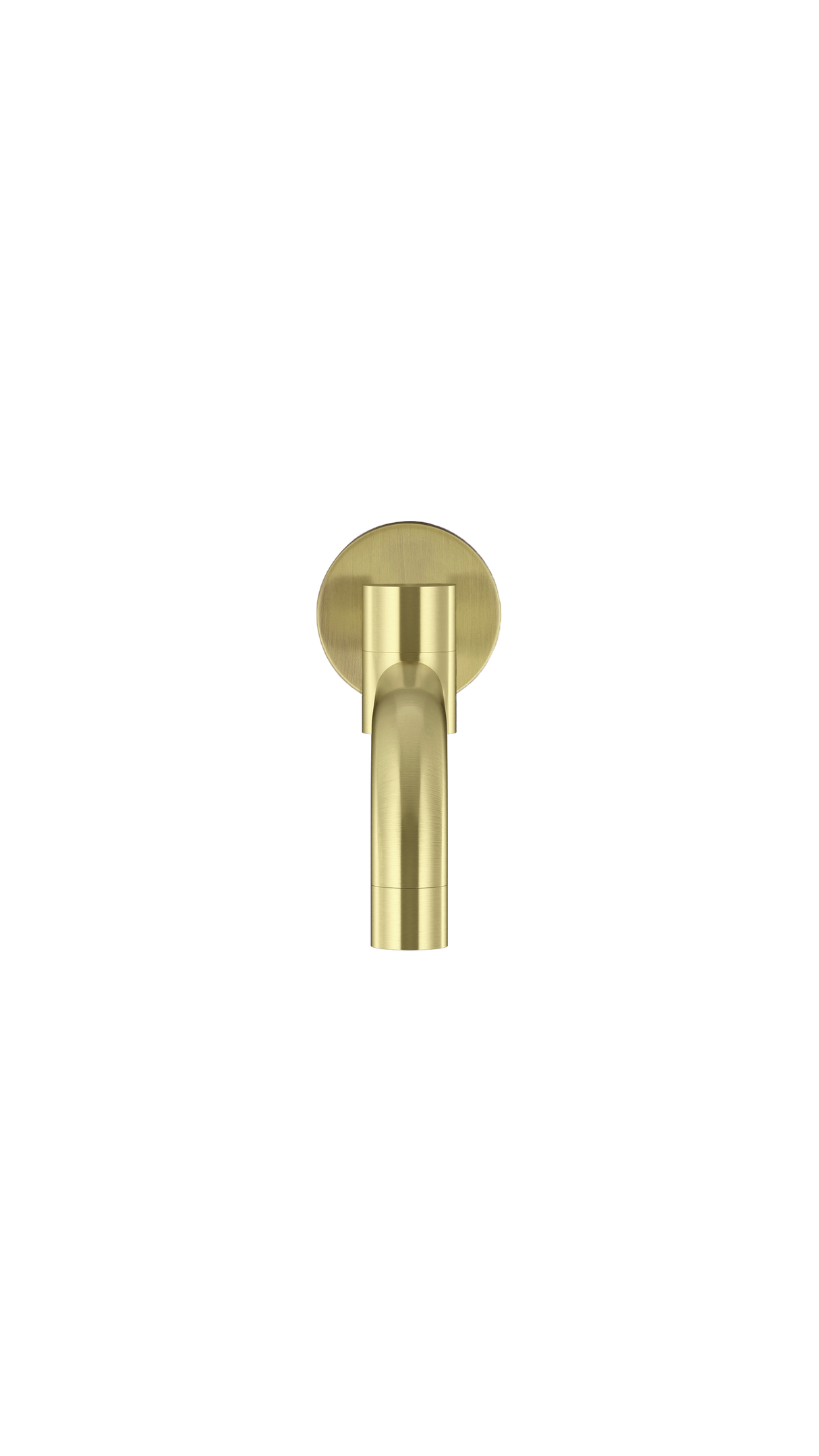 Round - Tiger Bronze 250mm Curved Swivel Wall Spout