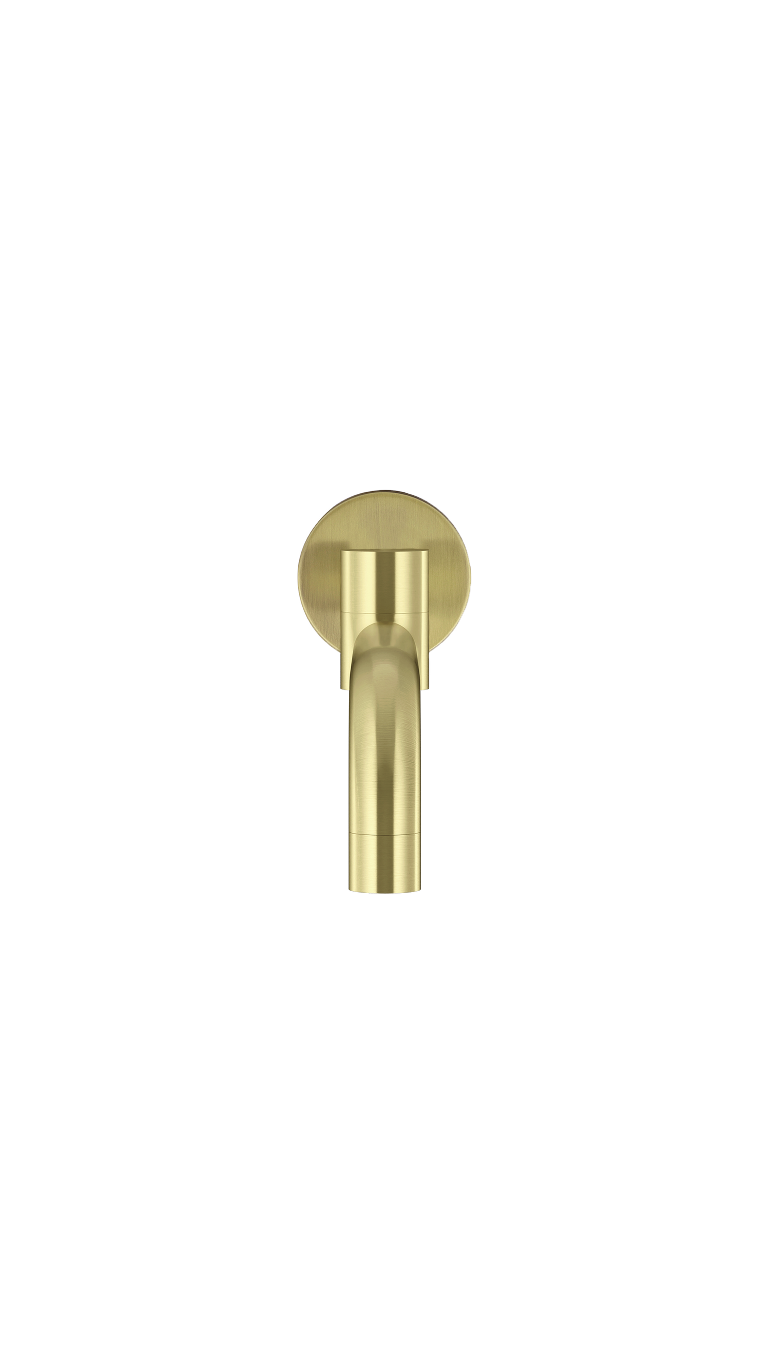Round - Tiger Bronze 250mm Curved Swivel Wall Spout