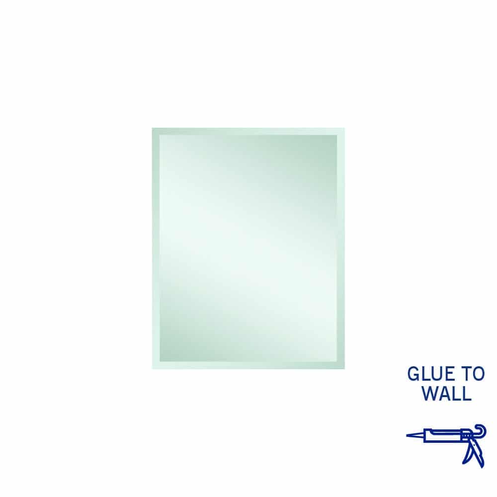 Ablaze - Montana Rectangle 25mm Bevel Edge Mirror - 600x750mm Glue-to-Wall