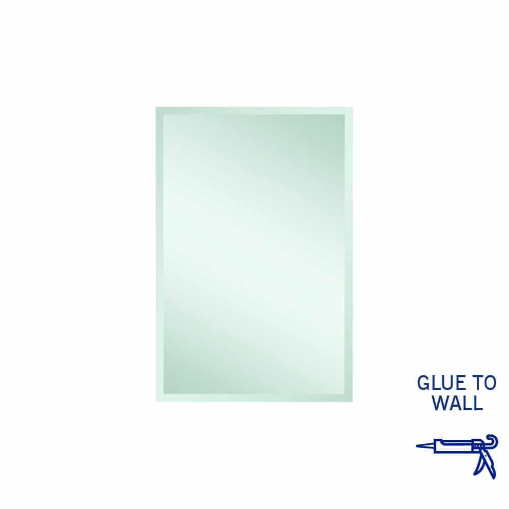 Ablaze - Montana Rectangle 25mm Bevel Edge Mirror - 600x900mm Glue-to-Wall
