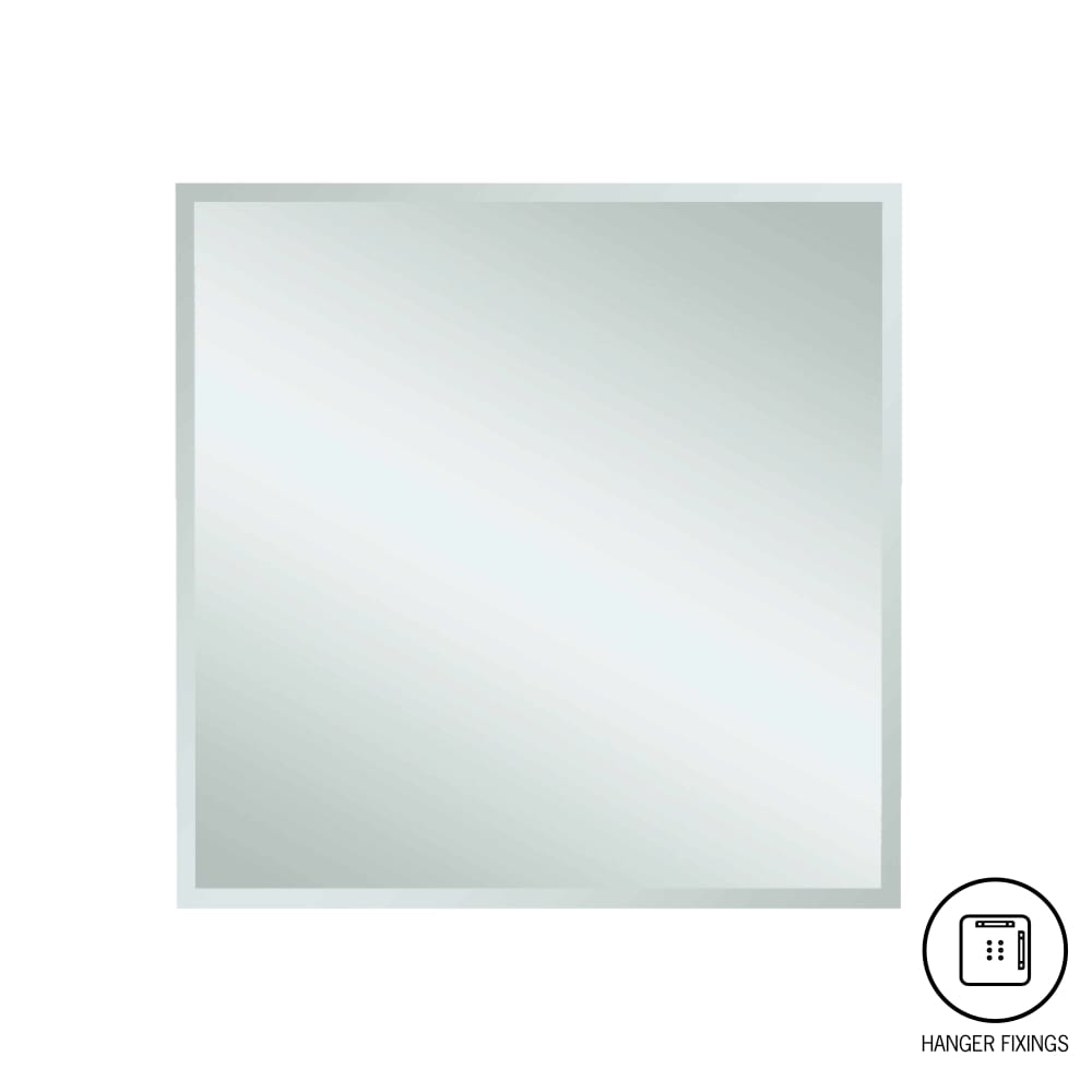 Ablaze - Montana Square 25mm Bevel Edge Mirror - 750x750mm with Hangers