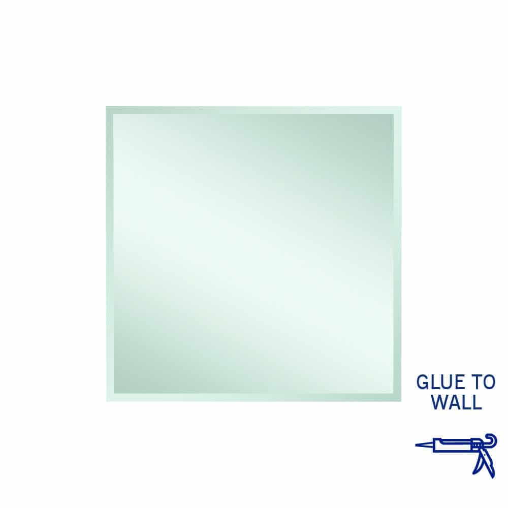 Ablaze - Montana Rectangle 25mm Bevel Edge Mirror - 900x900mm Glue-to-Wall