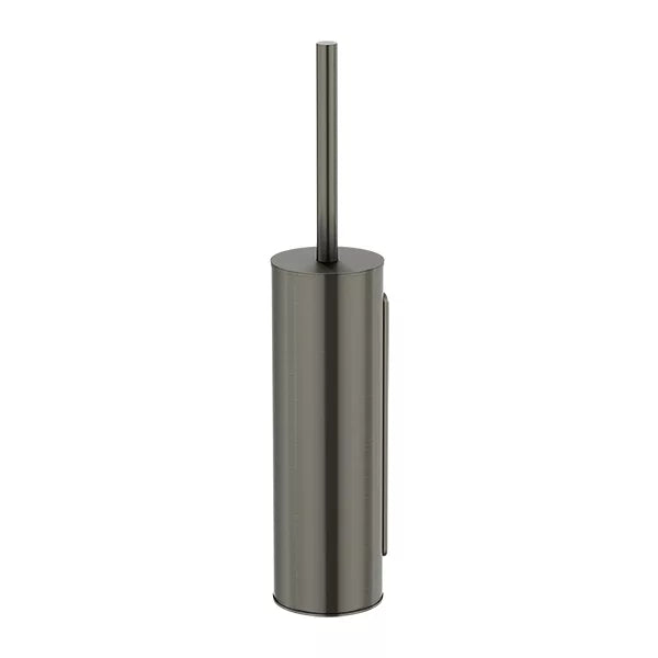 Round - Shadow Gunmetal Toilet Brush and Holder