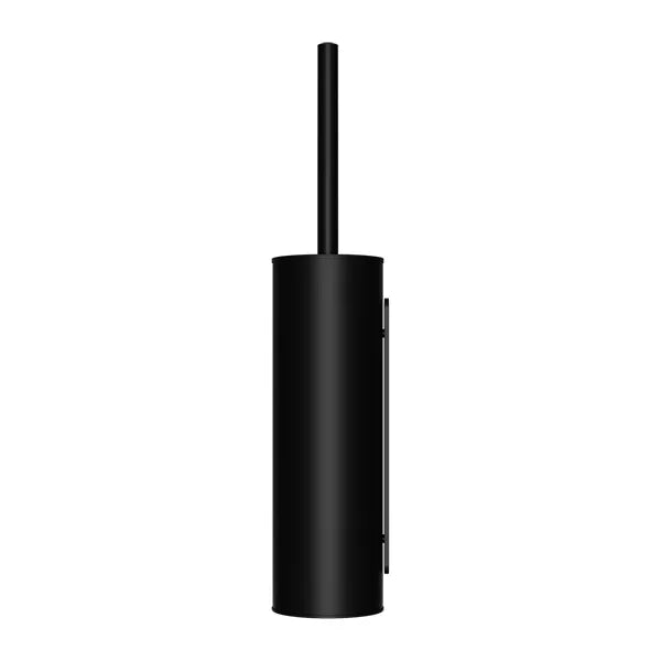 Round - Matte Black Toilet Brush and Holder