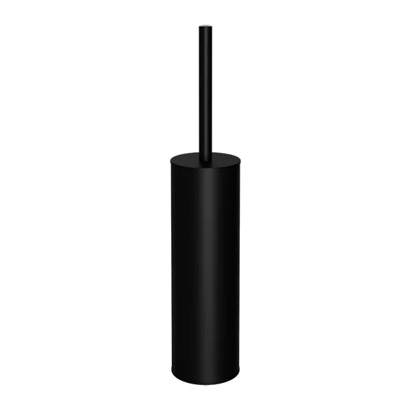 Round - Matte Black Toilet Brush and Holder