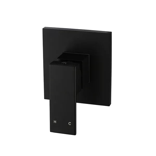 Square - Matte Black Wall Mixer