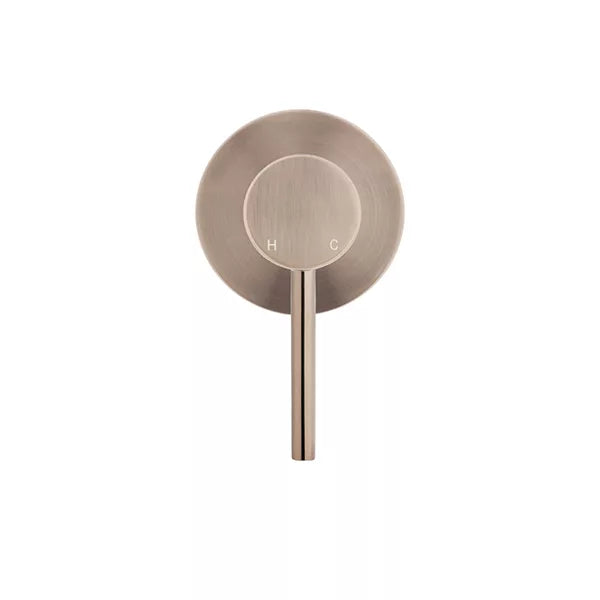 Round - Champagne Wall Mixer Finishing Kit