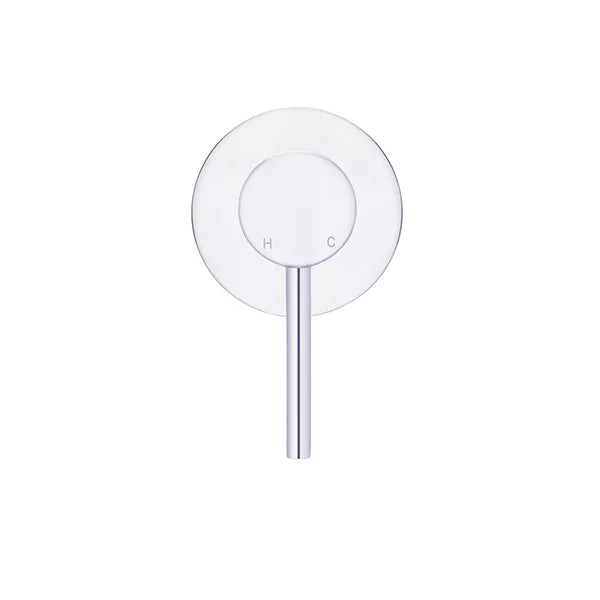 Round - Polished Chrome Wall Mixer Finishing Kit