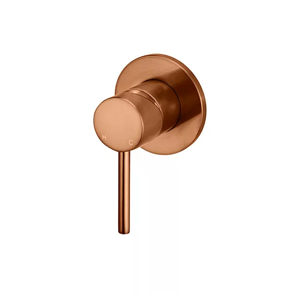 Round - Lustre Bronze Wall Mixer Finishing Kit