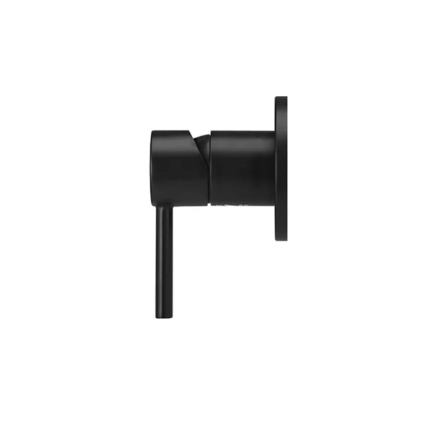 Round - Matte Black Wall Mixer Finishing Kit