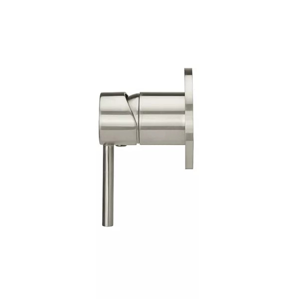 Round - Brushed Nickel Wall Mixer Finishing Kit