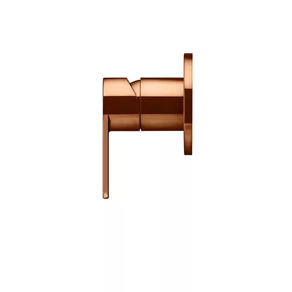 Round - Lustre Bronze Wall Mixer Finishing Kit w Paddle Handle