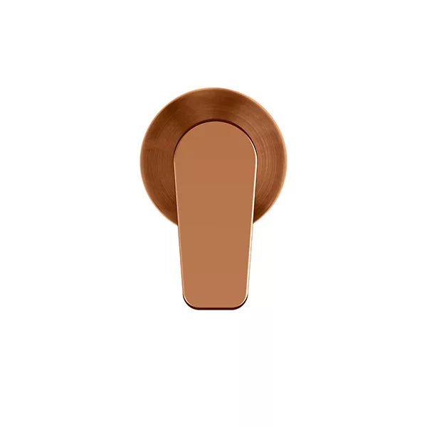 Round - Lustre Bronze Wall Mixer Finishing Kit w Paddle Handle