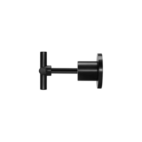 Round - Matte Black Cross Handle Jumper Valve Wall Top Assemblies