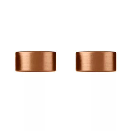 Circular - Lustre Bronze Quarter Turn Wall Taps
