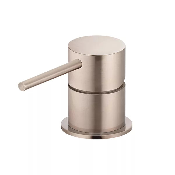 Round - Champagne Deck Mounted Mixer