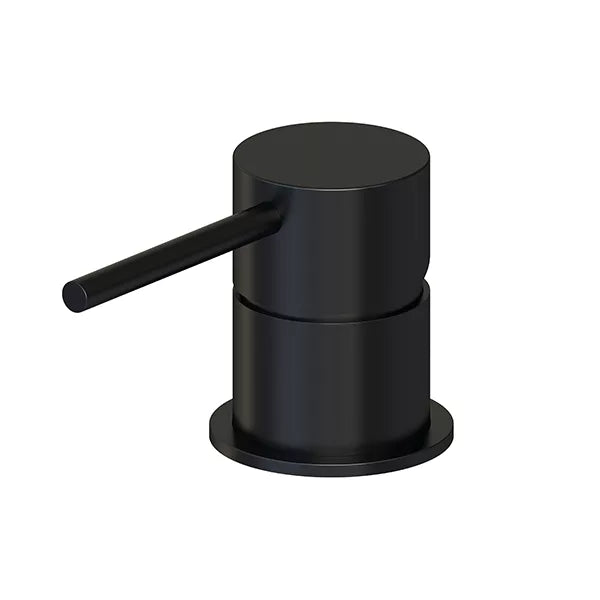 Round - Matte Black Deck Mounted Mixer