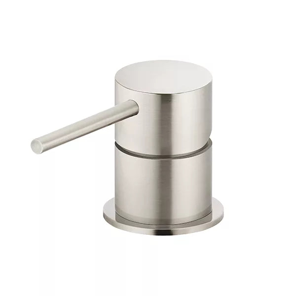 Round - Brushed Nickel Deck Mounted Mixer